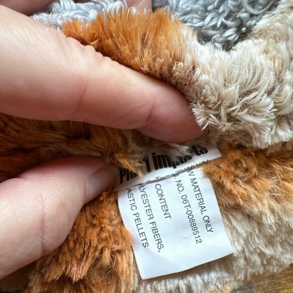 Pier 1 One Imports Sophie Owl Bird Decorative Pillow Fall Tweed Plush FLAWS - Picture 10 of 11